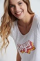 BODYTALK-Γυναικείο cropped top BODYTALK 1221-901320 λευκό