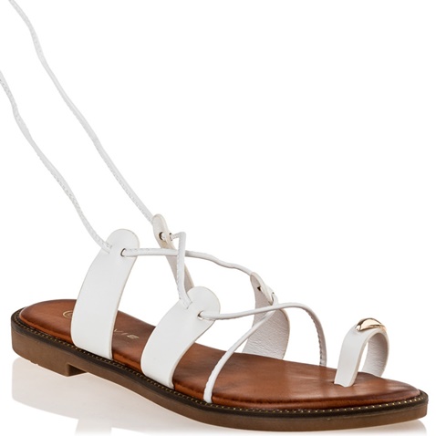 ENVIE -Γυναικεία flat σανδάλια ENVIE E96-17265 λευκά