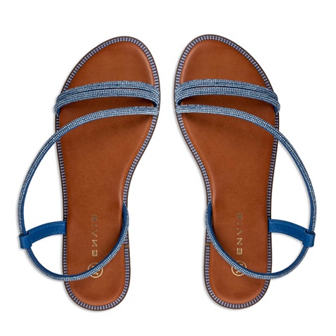 ENVIE -Γυναικεία flat σανδάλια ENVIE E96-17308 μπλε