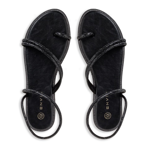 ENVIE -Γυναικεία flat σανδάλια ENVIE E96-17327 μαύρα