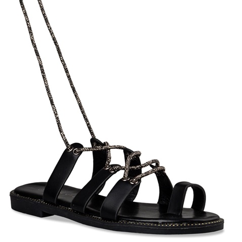 ENVIE -Γυναικεία flat σανδάλια ENVIE E96-19005 μαύρα