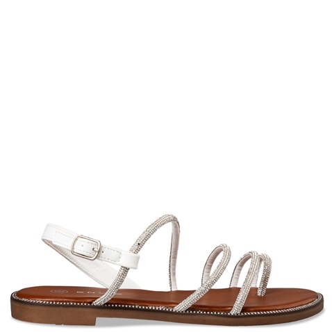 ENVIE -Γυναικεία flat σανδάλια ENVIE E96-19011 λευκά