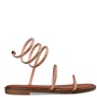 ENVIE -Γυναικεία flat σανδάλια ENVIE E96-19015 ροζ χρυσά