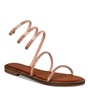 ENVIE -Γυναικεία flat σανδάλια ENVIE E96-19015 ροζ χρυσά
