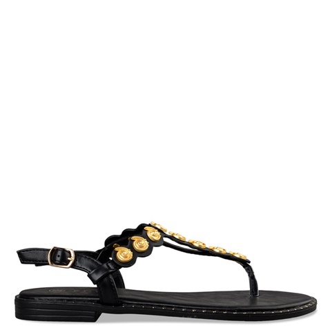 ENVIE -Γυναικεία flat σανδάλια ENVIE E96-19022 μαύρα