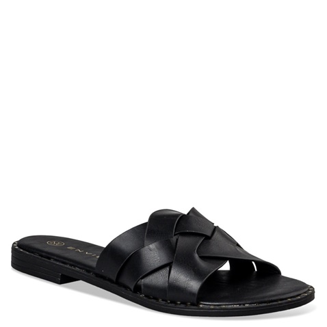 ENVIE -Γυναικεία flat σανδάλια ENVIE E96-19024 μαύρα