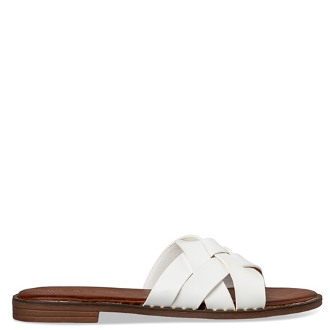 ENVIE -Γυναικεία flat σανδάλια ENVIE E96-19024 λευκά