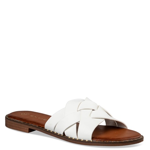 ENVIE -Γυναικεία flat σανδάλια ENVIE E96-19024 λευκά