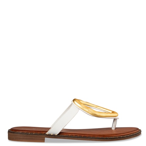 ENVIE -Γυναικεία flat σανδάλια ENVIE E96-19034 λευκά
