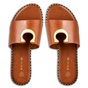 ENVIE -Γυναικεία flat σανδάλια ENVIE E96-19036 καφέ