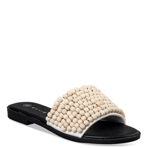 ENVIE -Γυναικεία flat σανδάλια ENVIE E96-19046 λευκά
