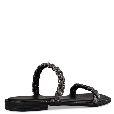 ENVIE -Γυναικεία flat σανδάλια ENVIE E96-19052 μαύρα