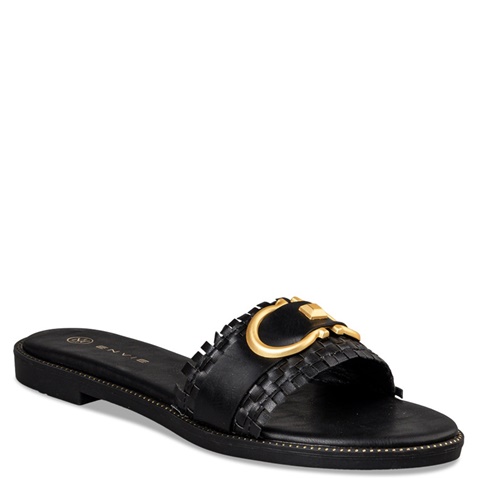 ENVIE -Γυναικεία flat σανδάλια ENVIE E96-19054 μαύρα