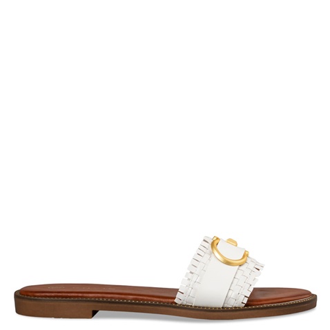 ENVIE -Γυναικεία flat σανδάλια ENVIE E96-19054 λευκά