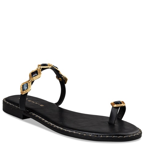 ENVIE -Γυναικεία flat σανδάλια ENVIE E96-19058 μαύρα