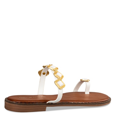 ENVIE -Γυναικεία flat σανδάλια ENVIE E96-19058 λευκά