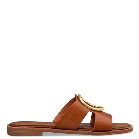 ENVIE -Γυναικεία flat σανδάλια ENVIE E96-19062 καφέ