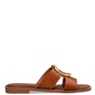 ENVIE -Γυναικεία flat σανδάλια ENVIE E96-19062 καφέ