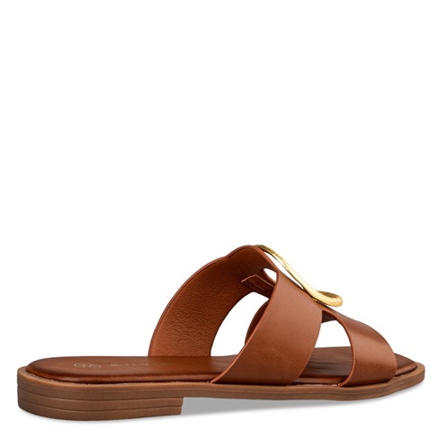 ENVIE -Γυναικεία flat σανδάλια ENVIE E96-19062 καφέ