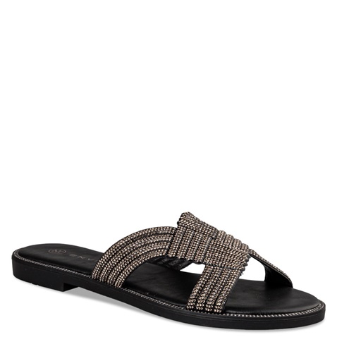 ENVIE -Γυναικεία flat σανδάλια ENVIE E96-19076 μαύρα
