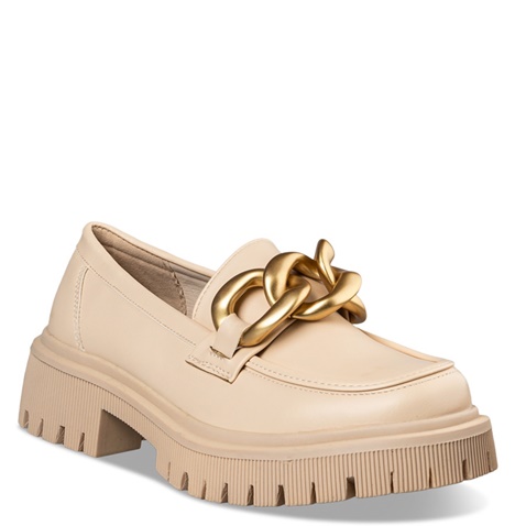 ENVIE -Γυναικεία loafers ENVIE E23-19248 μπεζ