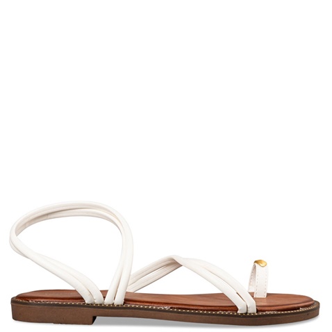 ENVIE -Γυναικεία flat σανδάλια ENVIE E96-19080 λευκά