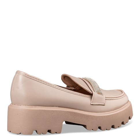 MISS NV-Γυναικεία loafers MISS NV V31-19393 μπεζ