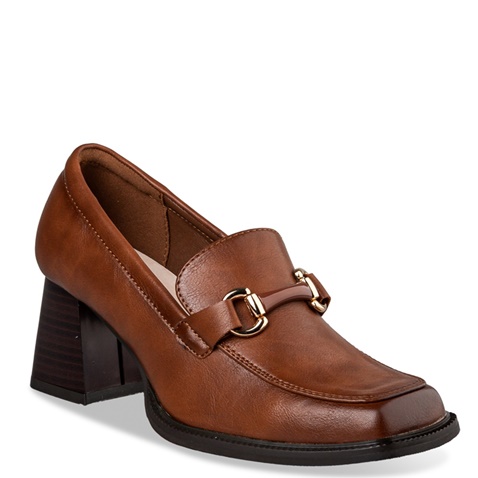 MISS NV-Γυναικεία ψηλά loafers MISS NV V57-20382 καφέ