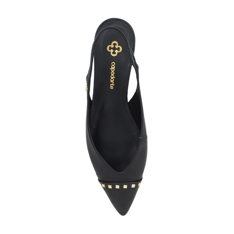 CAPODARTE -Γυναικείες flat slingback γόβες CAPODARTE 4017953 μαύρες