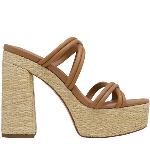 MICHAEL KORS-Γυναικεία πέδιλα mules MICHAEL KORS 40S4CNMS1L καφέ