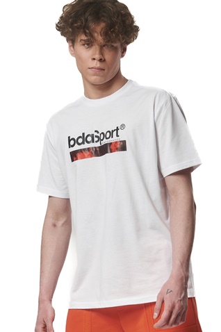 BODY ACTION-Ανδρικό t-shirt BODY ACTION 053419-01 λευκό
