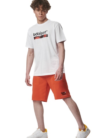 BODY ACTION-Ανδρικό t-shirt BODY ACTION 053419-01 λευκό