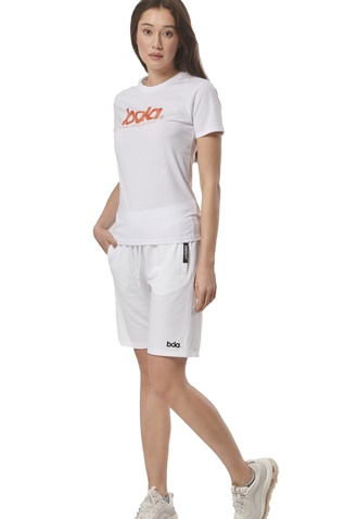 BODY ACTION-Γυναικεία βερμούδα BODY ACTION 031420-01 λευκή