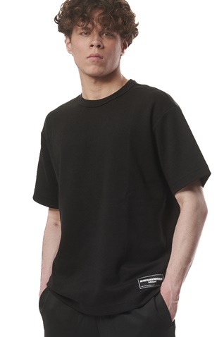 BODY ACTION-Ανδρικό t-shirt BODY ACTION 053421-01 μαύρο