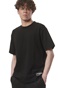 BODY ACTION-Ανδρικό t-shirt BODY ACTION 053421-01 μαύρο