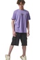 BODY ACTION-Ανδρικό t-shirt BODY ACTION 053422-01 μοβ