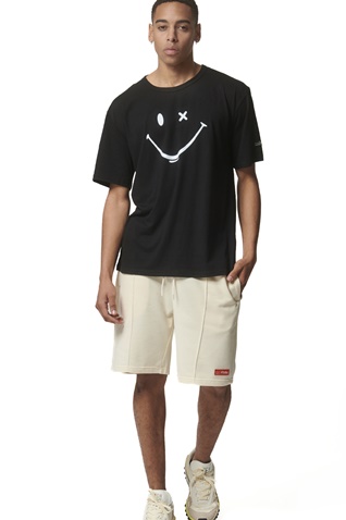 BODY ACTION-Ανδρικό t-shirt BODY ACTION 053423-01 μαύρο