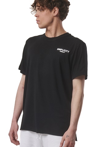 BODY ACTION-Ανδρικό t-shirt BODY ACTION 053425-01 μαύρο