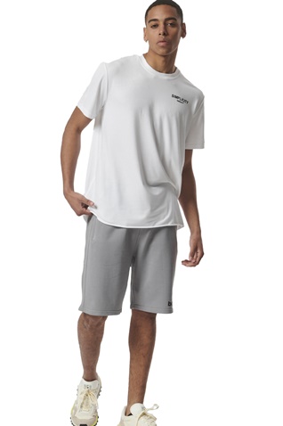 BODY ACTION-Ανδρικό t-shirt BODY ACTION 053425-01 λευκό