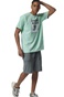 BODY ACTION-Ανδρικό t-shirt BODY ACTION 053431-01 πράσινο