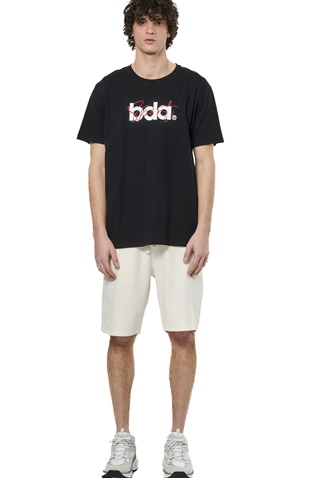 BODY ACTION-Ανδρικό t-shirt BODY ACTION 053516-01 μαύρο