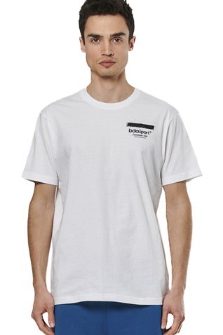 BODY ACTION-Ανδρικό t-shirt BODY ACTION 053519-01 λευκό