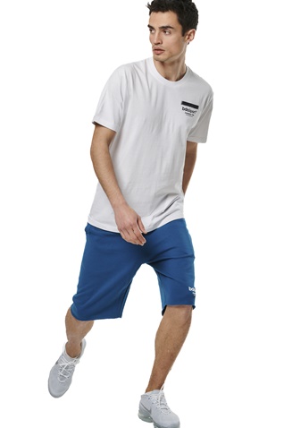 BODY ACTION-Ανδρικό t-shirt BODY ACTION 053519-01 λευκό