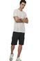 BODY ACTION-Ανδρικό t-shirt BODY ACTION 053521-01 εκρού