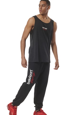 BODY ACTION-Ανδρική αμάνικη μπλούζα BODY ACTION 043407-01 μαύρη