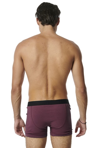 BODY ACTION-Σετ από 3 ανδρικά εσώρουχα boxer BODY ACTION 093309-01 πράσινο μαύρο μπορντό