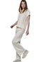 BODY ACTION-Γυναικείο t-shirt BODY ACTION 051521-01 εκρού
