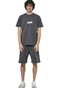 BODY ACTION-Ανδρικό t-shirt BODY ACTION 053522-01 ανθρακί