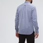 NAVY & GREEN-Ανδρικό πουκάμισο NAVY & GREEN COMFORT FIT ριγέ μπλε