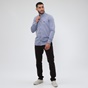 NAVY & GREEN-Ανδρικό πουκάμισο NAVY & GREEN COMFORT FIT ριγέ μπλε